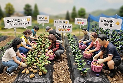 감자와 블루베리 수확체험~